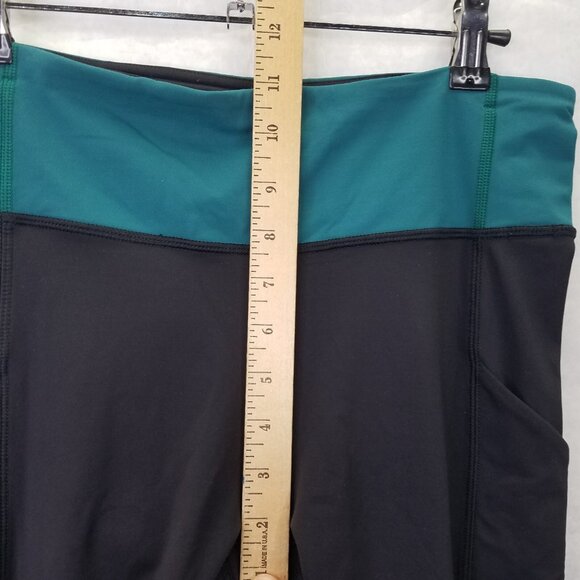 Lululemon Speed Tight IV Leggings Size 8 Lights Out Black Forage Teal Reflective - Picture 13 of 13